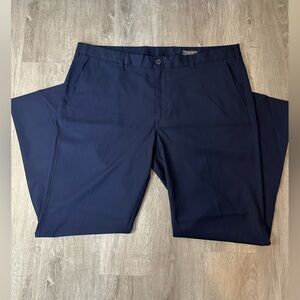 Mizzen + Main Baron Chino Trim Mens Performance Pants 40W 32L Navy Blue